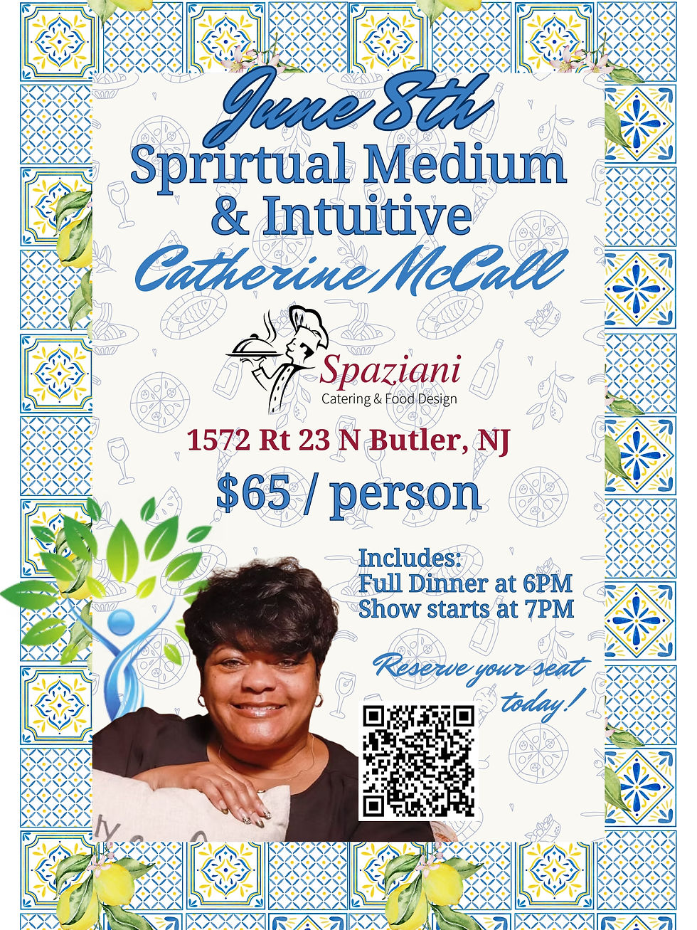 June 8th Spiritual Medium & Intuitive: Catherine McCall
