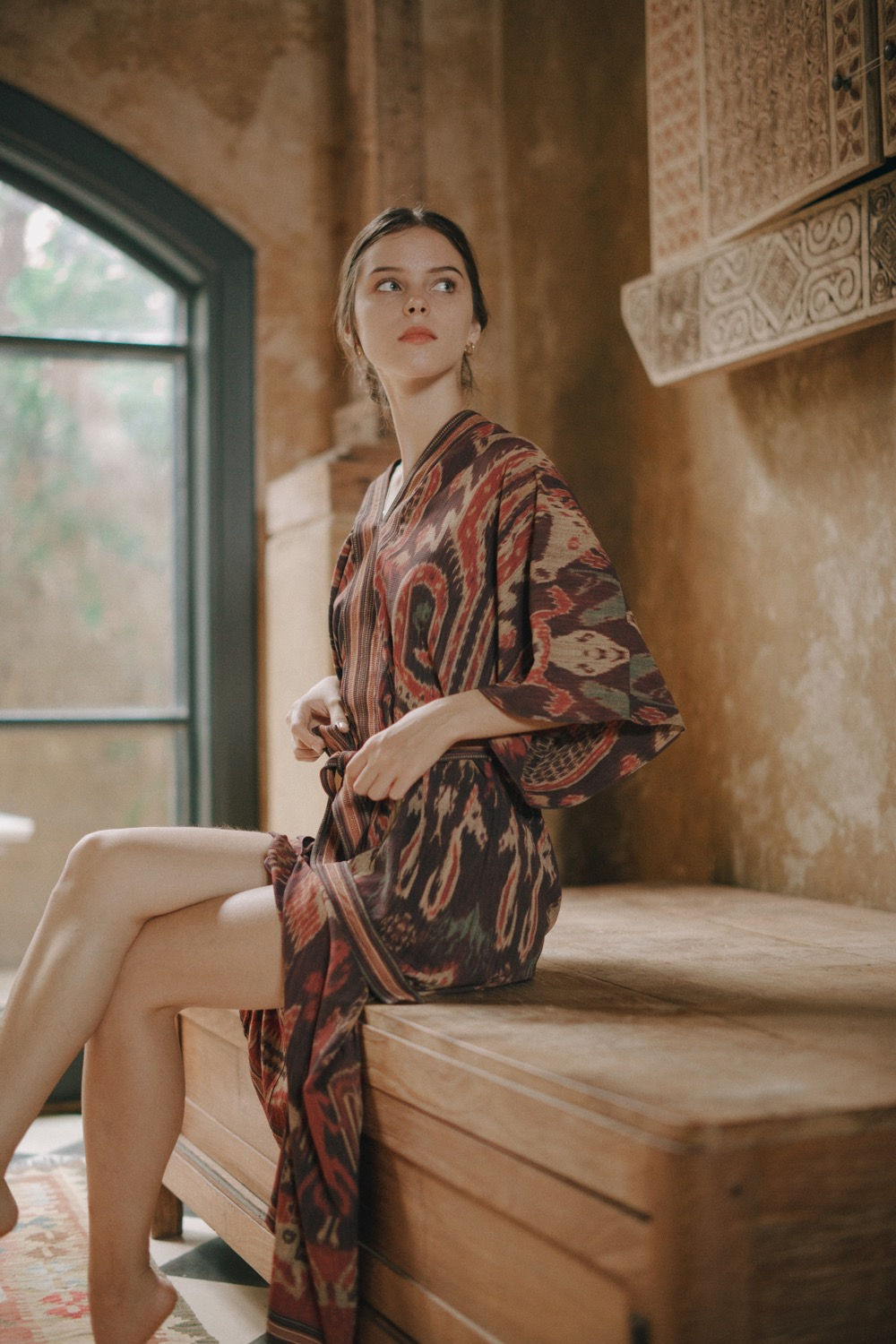 Njulu kimono dress ( double sided )