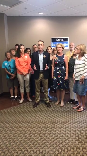 We’re here in Doylestown with Orange Wave - Vote for Gun Safety and Wendy Ullman for the 143rd sharing my vision for keeping us safe from gun violence.