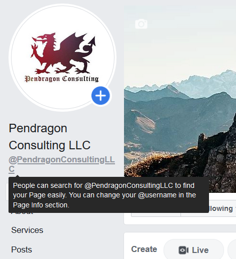Create a custom username on Facebook