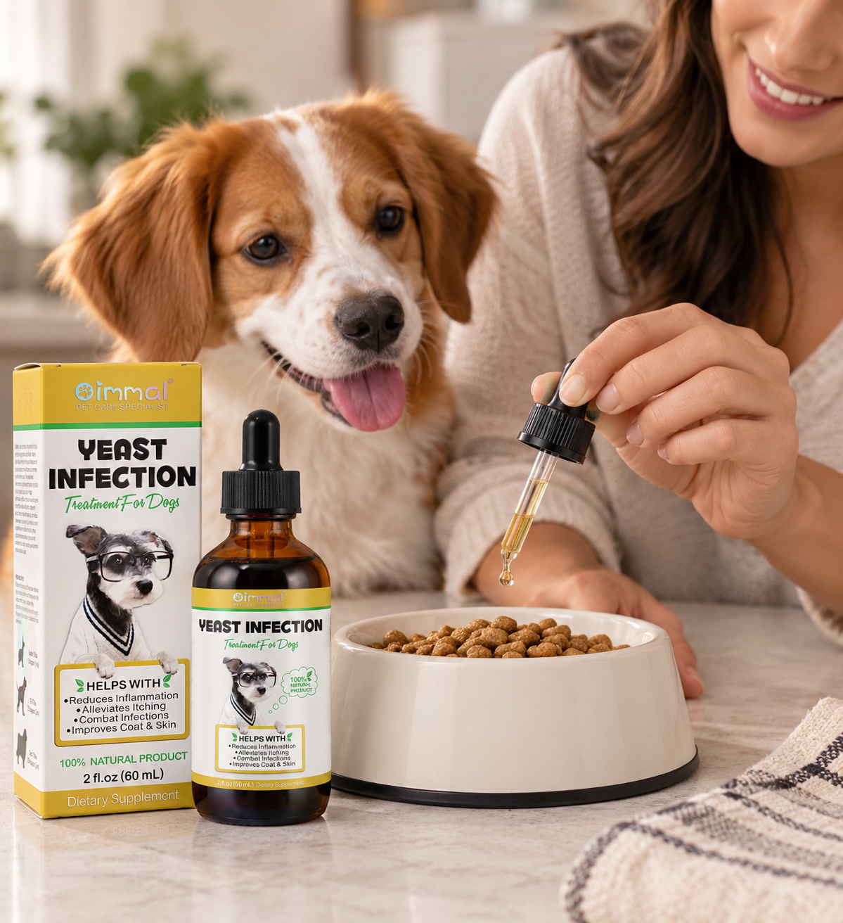 Dog Yeast Infection Treatment 4 Fl Oz — Herbal Supplement for Dogs