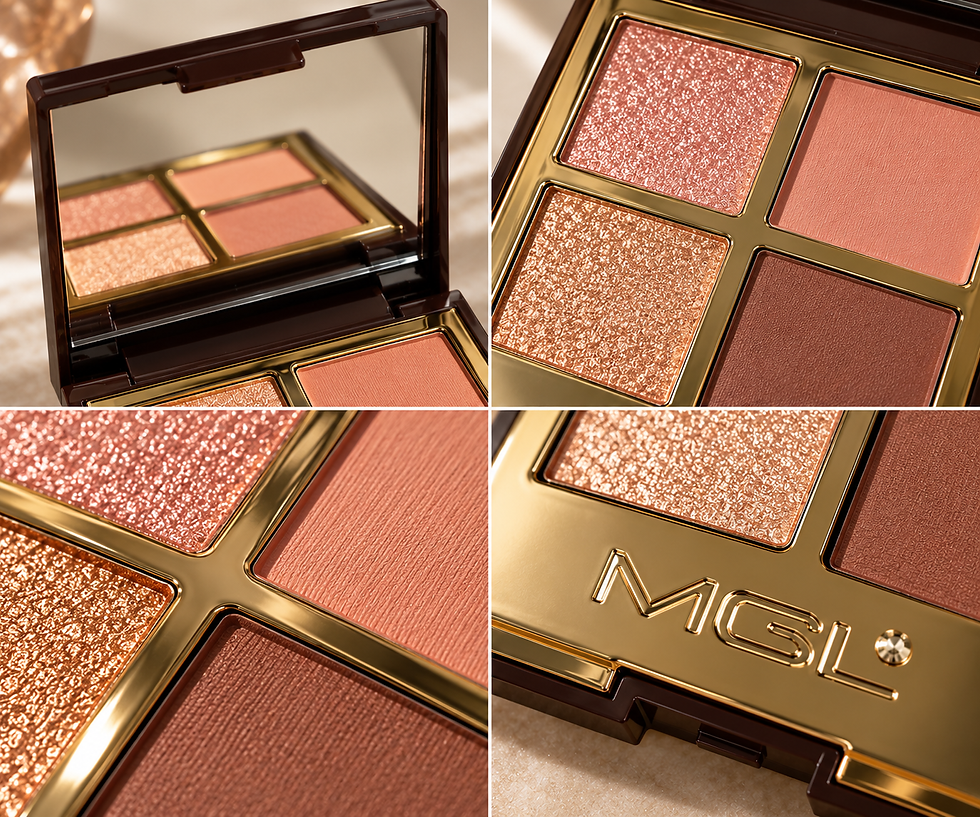 Thumbnail: Matte & Pearly Earth-Tone Quad Eyeshadow Palette
