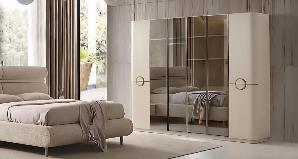 غرفة نوم (7 قطع) - موديل الزان الفاخر مع شاحن لاسلكي - عرض نهاية العام (خصم 70%)