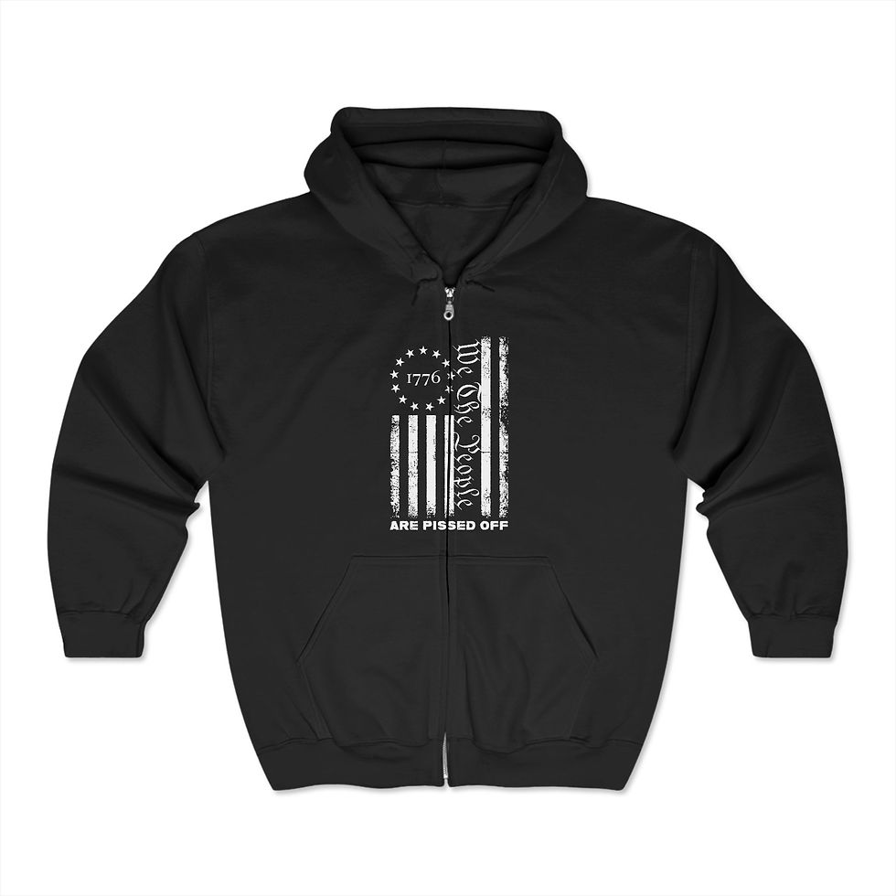 1776 We The People Unisex Heavy Blend™ Full Zip Hooded Sweatshirt