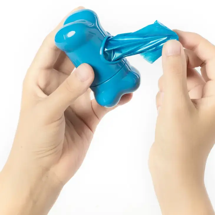 Thumbnail: Biodegradable Pet Waste Bags with Dispenser and Leash Clip