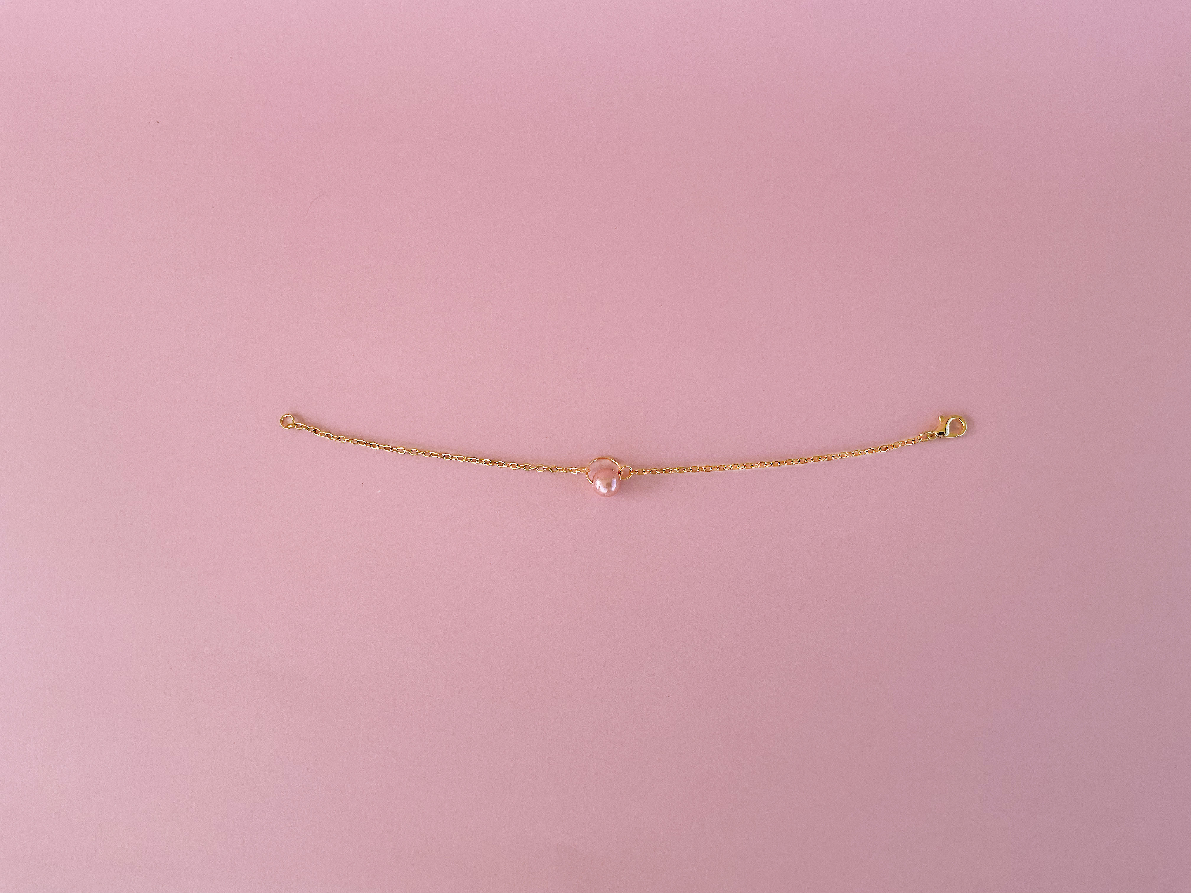 BRACELET PERLE : ROSE BRILLANTE