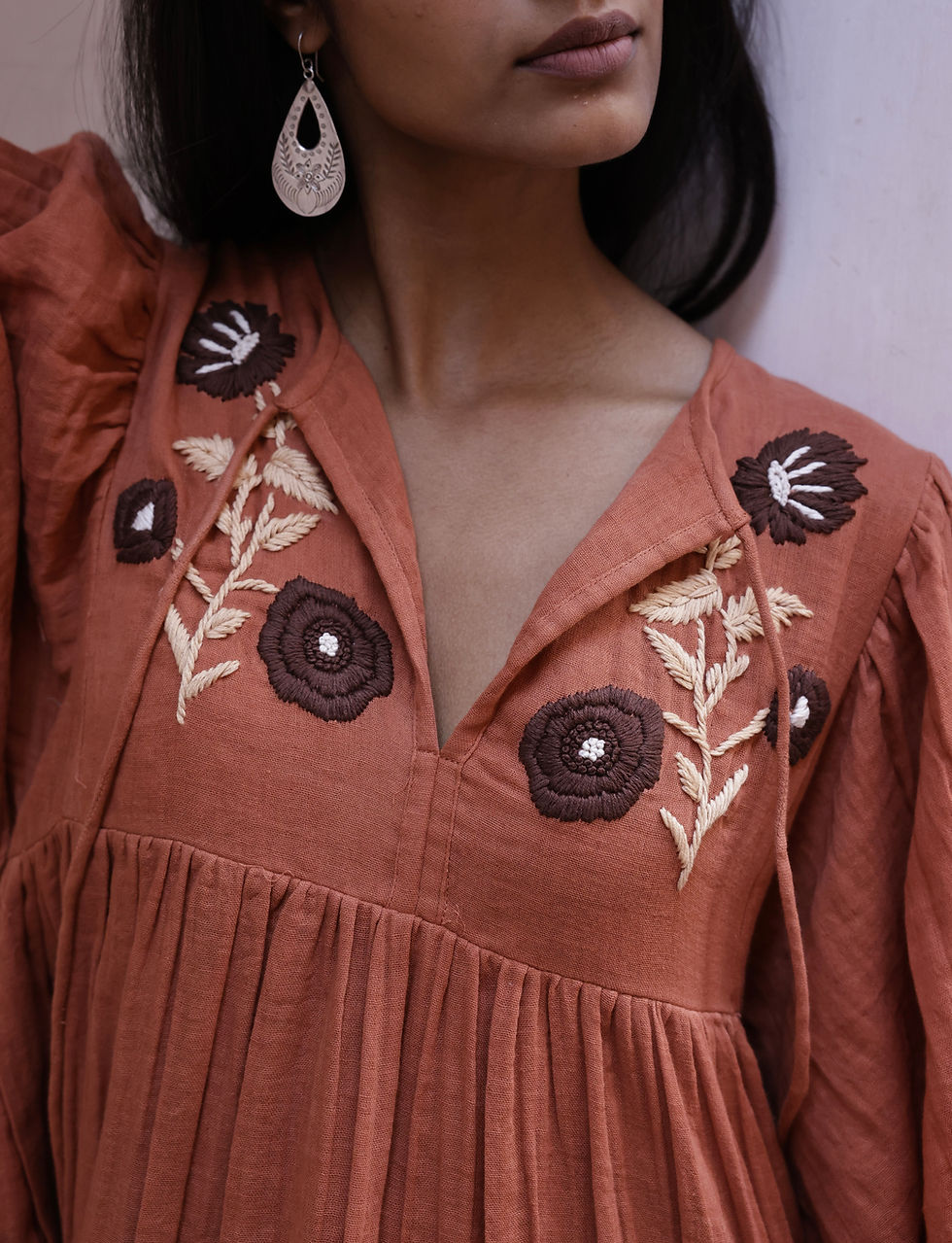 Thumbnail: AYANA Midi Dress - RUST 