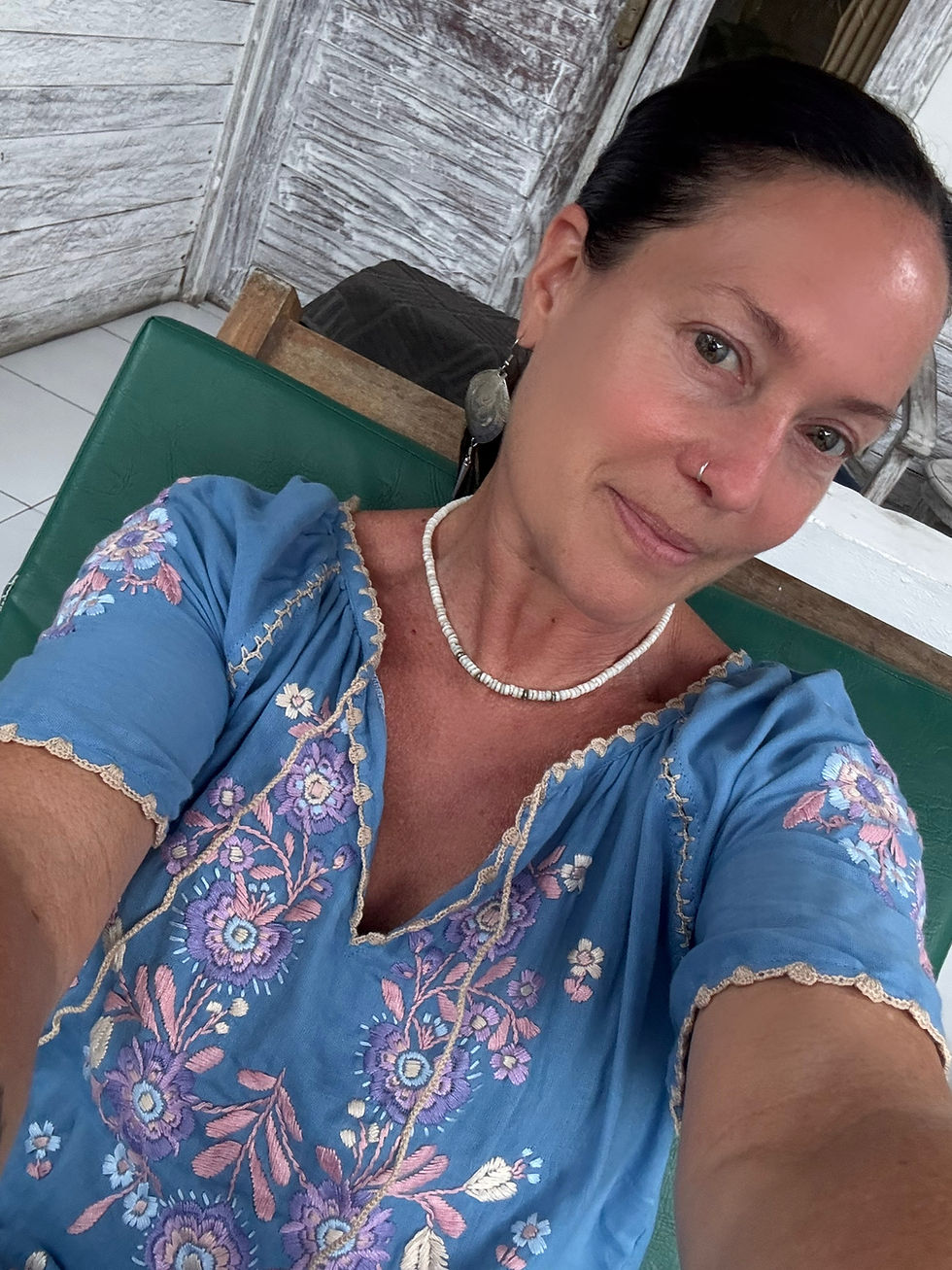 Thumbnail: ROSY FOLK DRESS - TOPAZ