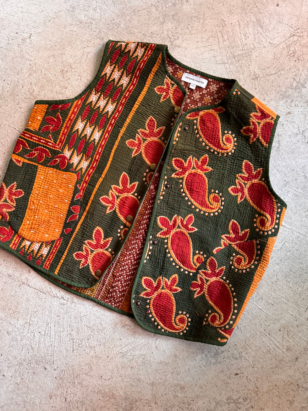 Thumbnail: MIRA Kantha Vest L/XL