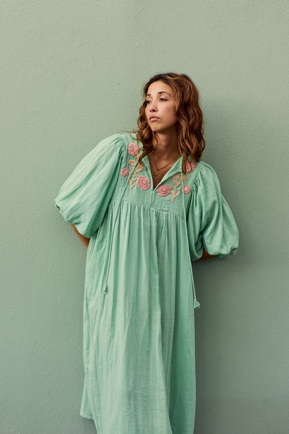 Thumbnail: AYANA Midi Dress - SEAFOAM 