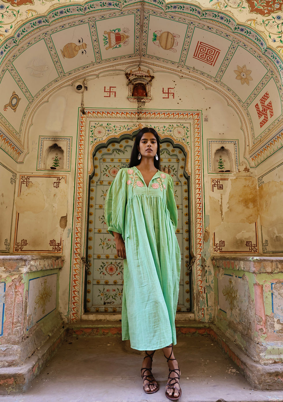 Thumbnail: AYANA Midi Dress - SEAFOAM 