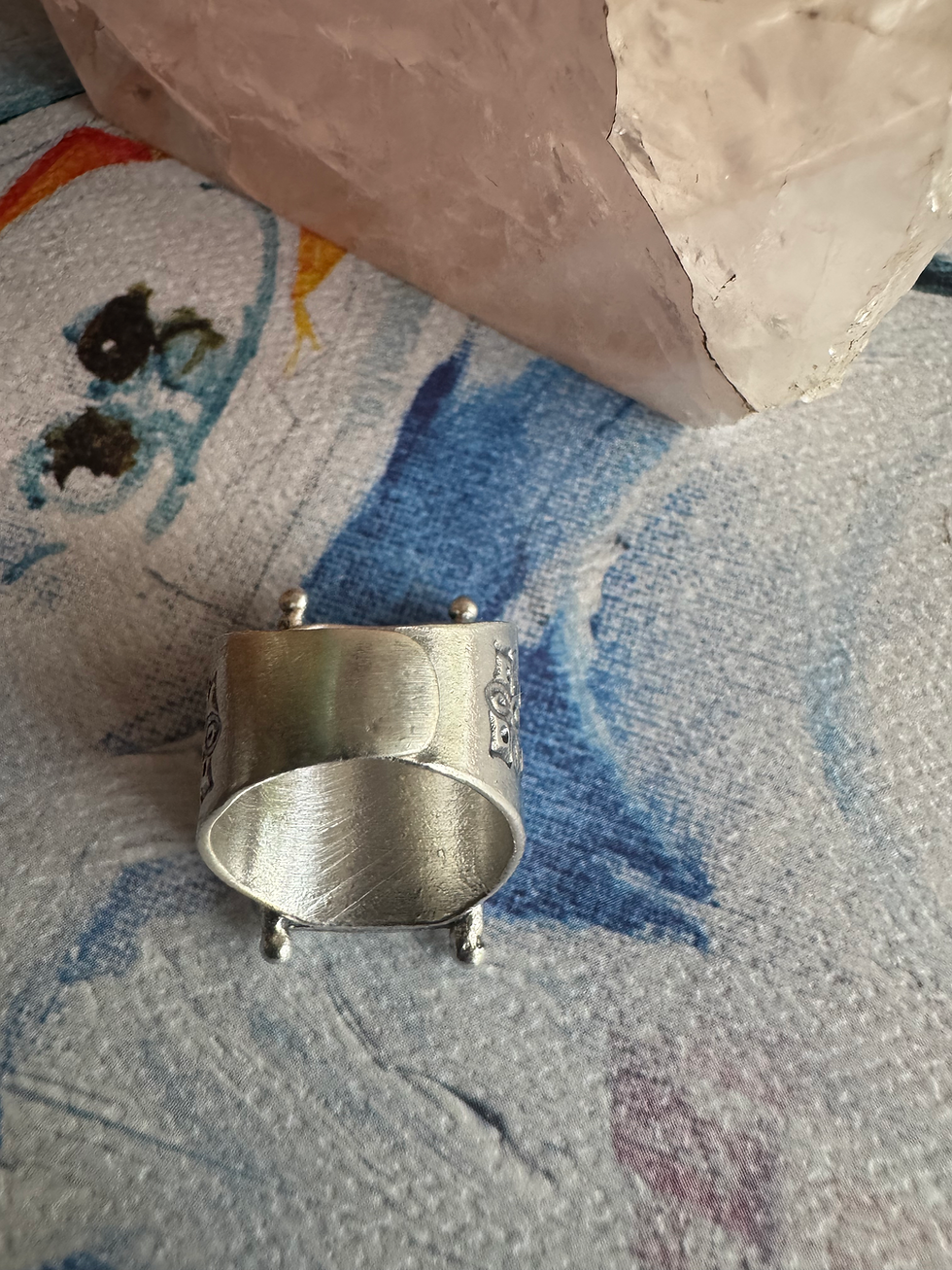 Thumbnail: Hilltribe Silver Pharoah Ring