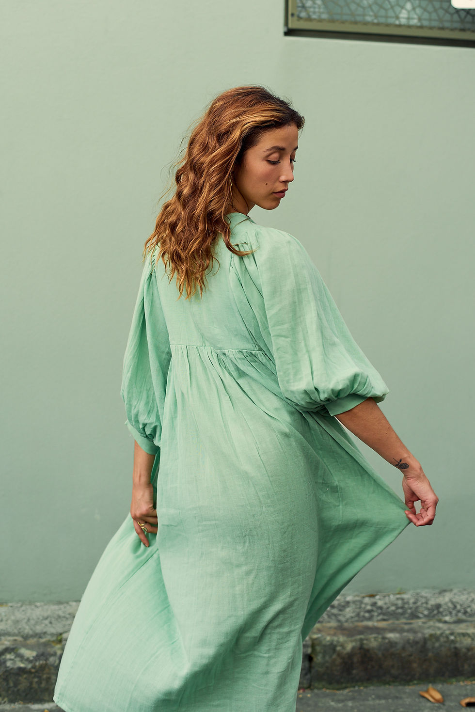 Thumbnail: AYANA Midi Dress - SEAFOAM 