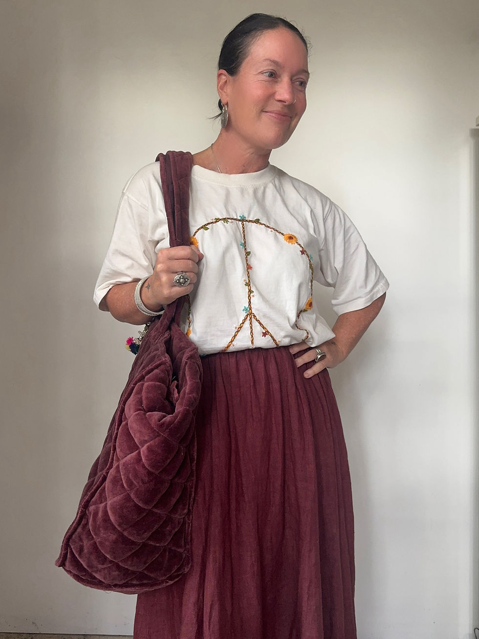 Thumbnail: RAYA Linen skirt - SPICE