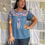 Thumbnail:  LEELA FOLK BLOUSE - TOPAZ