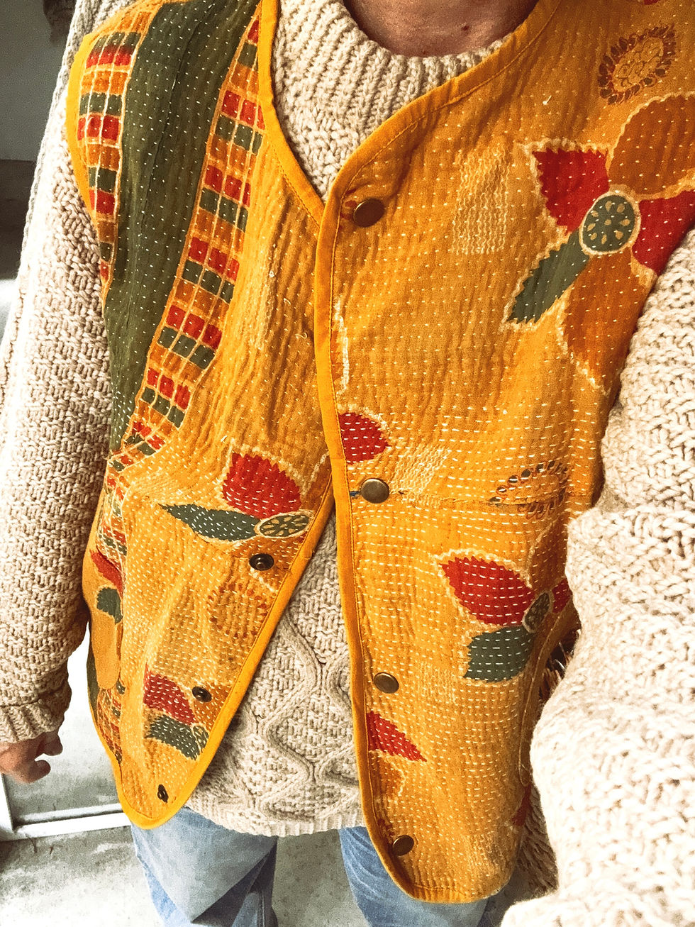 Thumbnail: MIRA Kantha Vest S/M