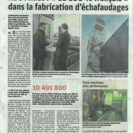 Point Presse : ABC Minet dans le Progrès !