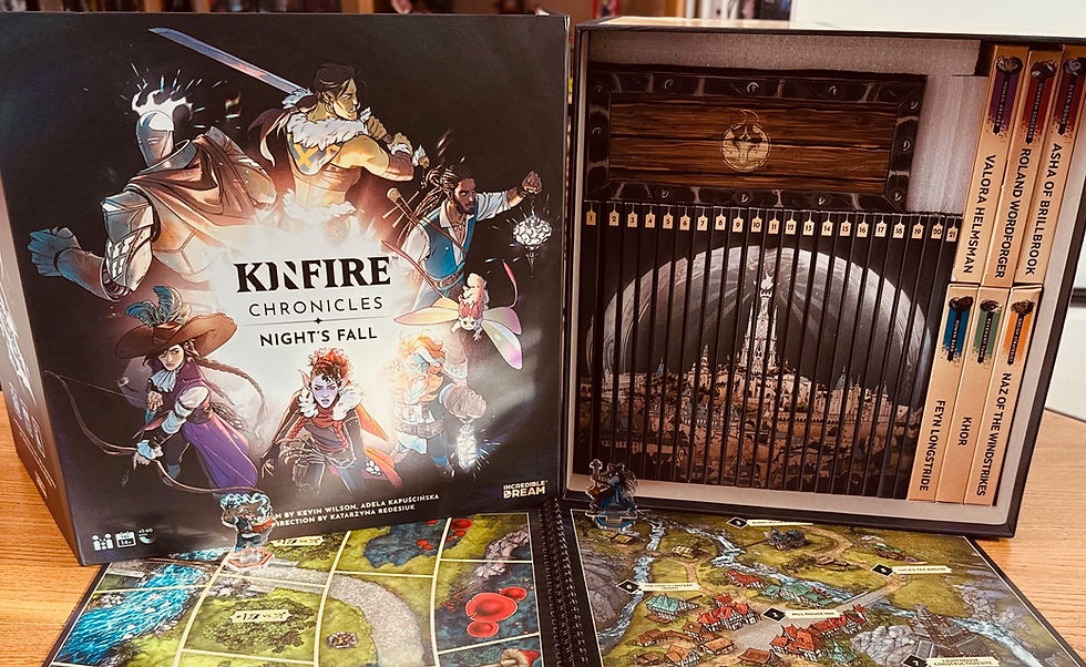 Kinfire Chronicles Night Fall Board Game Review - Incredible Dream Studios - View #9