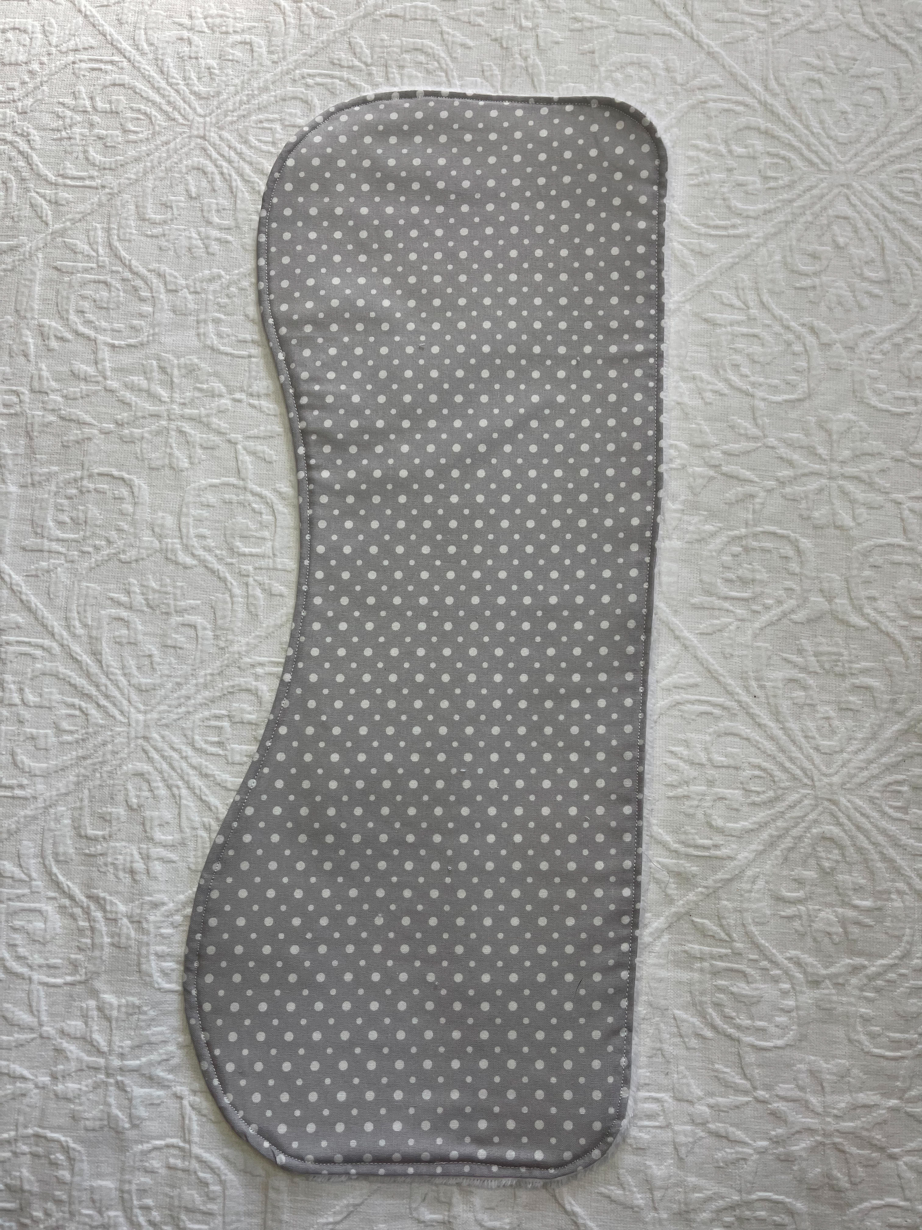 Burp Cloth - Light Grey candylane spot