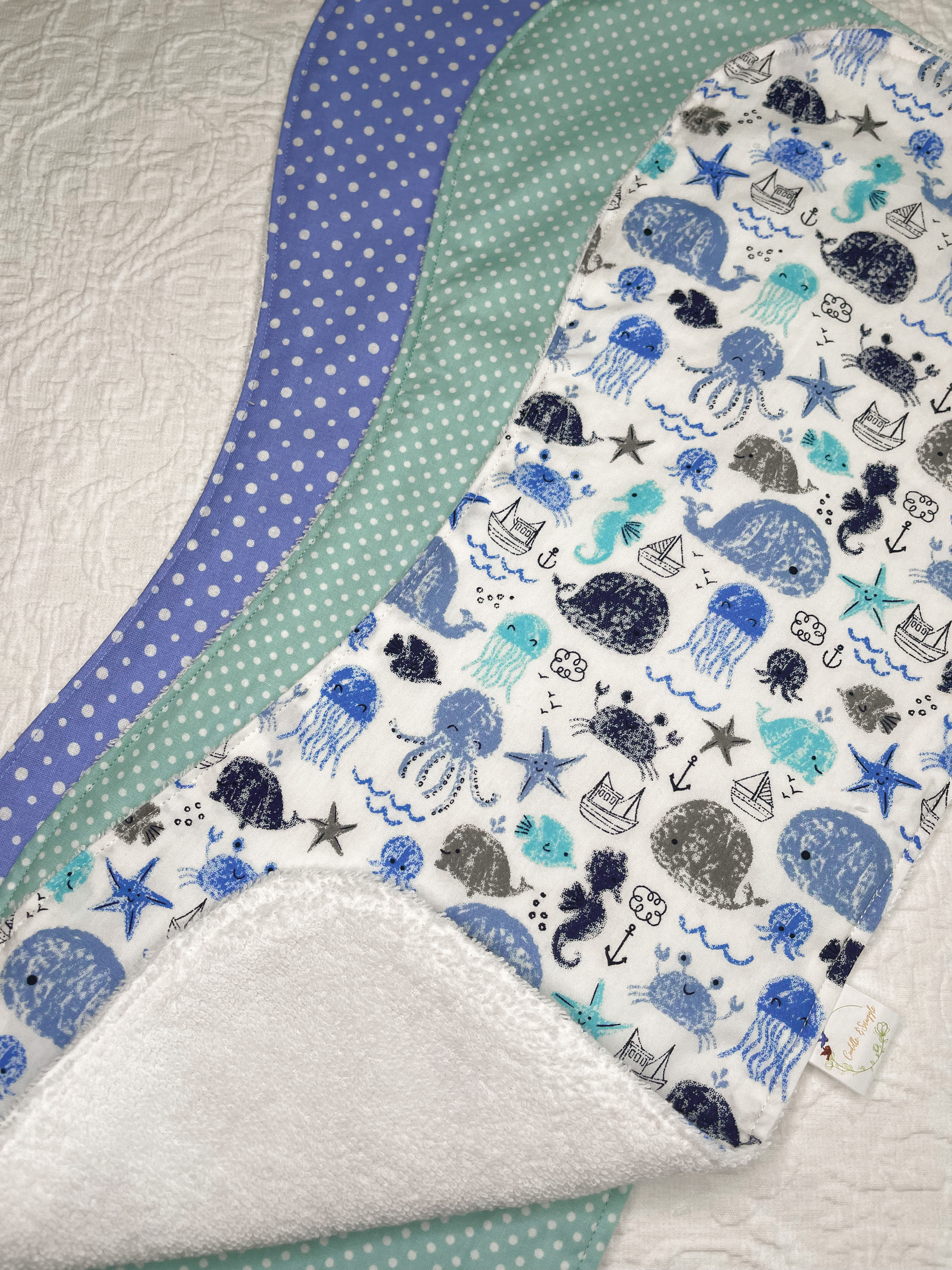 Burp Cloth - 3 Pack - Friends of the Sea
