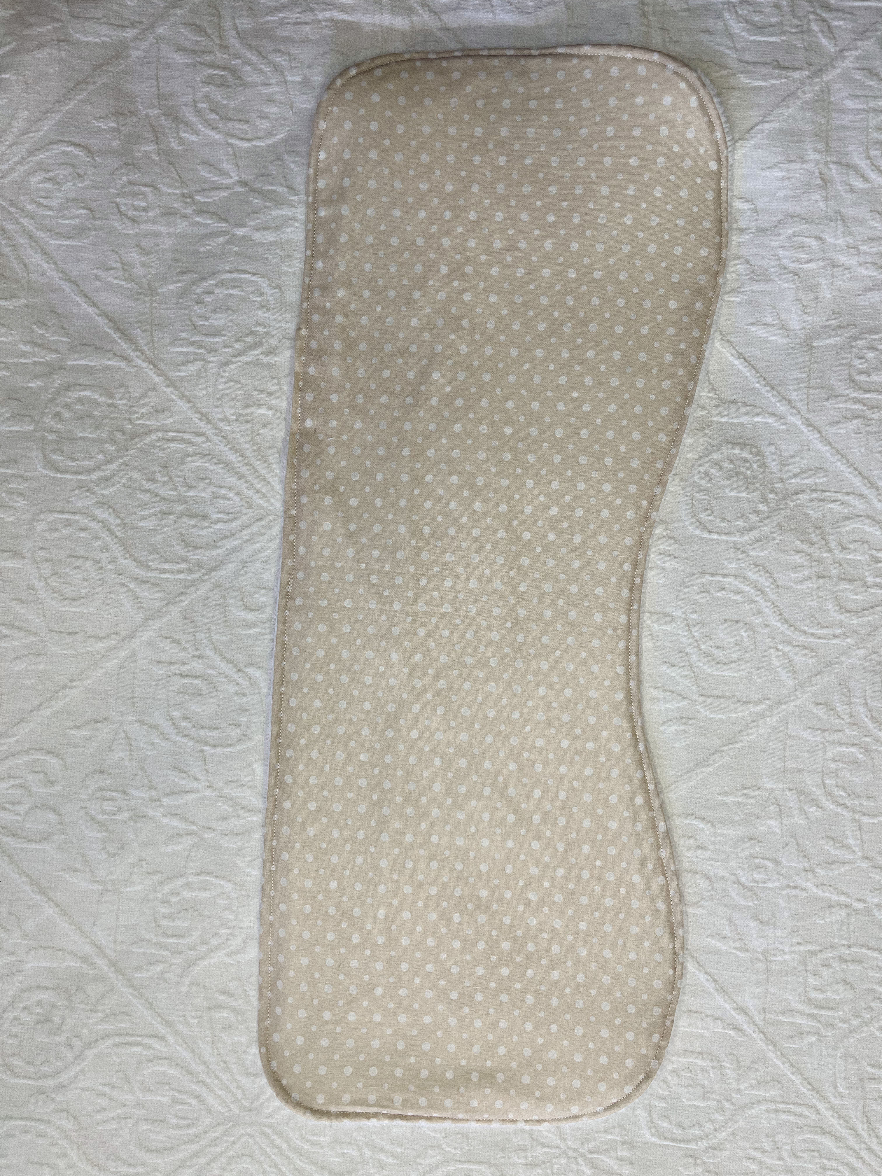 Burp Cloth - Taupe Candylane Spot