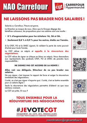 NAO CARREFOUR : NE BRADEZ PAS NOS SALAIRES !