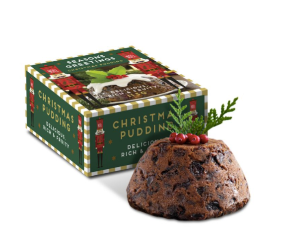 Delicious 180g fruity christmas pudding