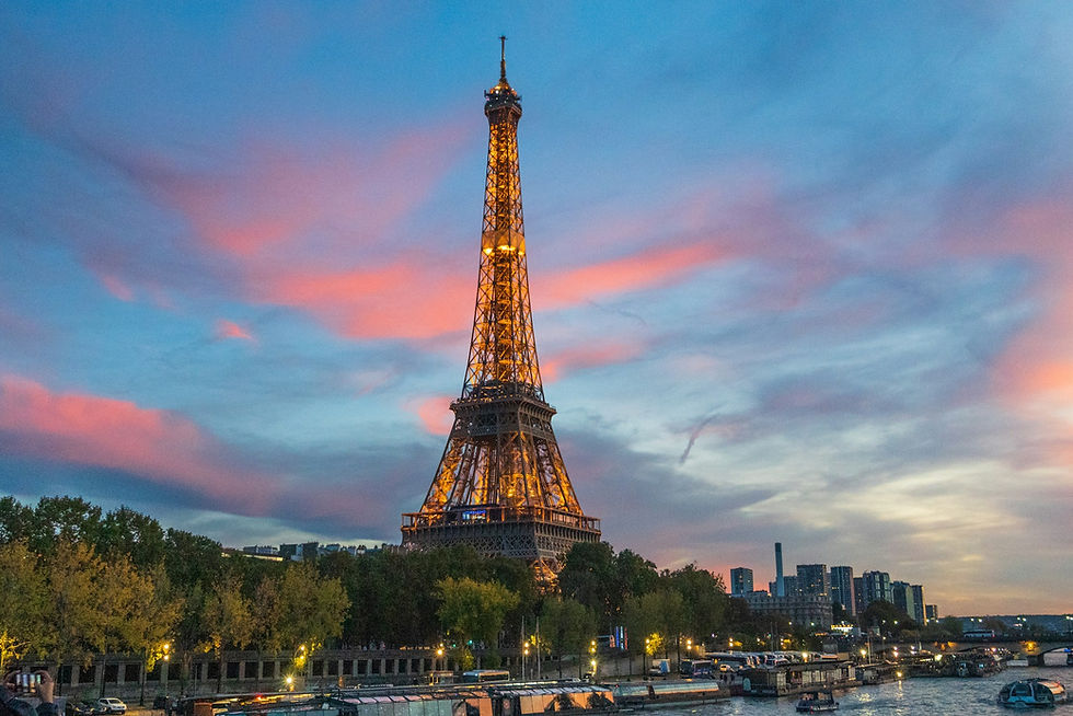 Top 20 attractions in Paris