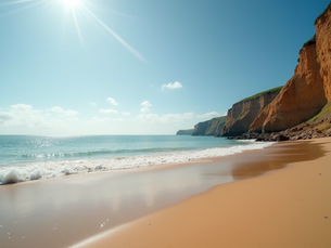 Sandy beach