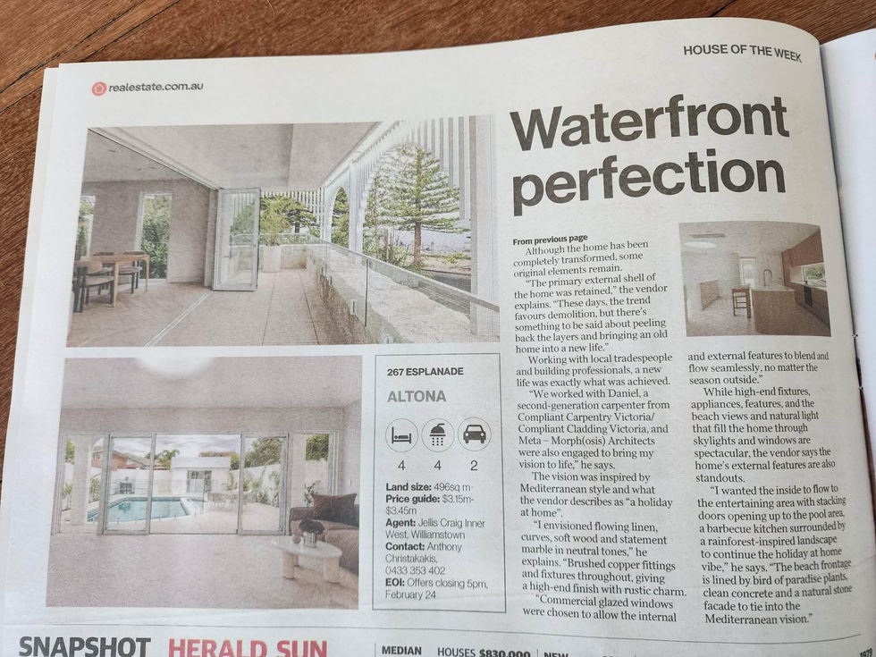 As featured on the front page of Herald Sun