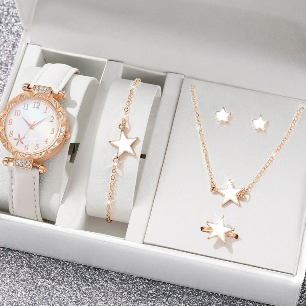 Rhinestones Watch Jewelry Set