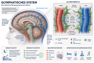 Das glymphatische System: Wie dein Gehirn sich im Schlaf selbst reinigt