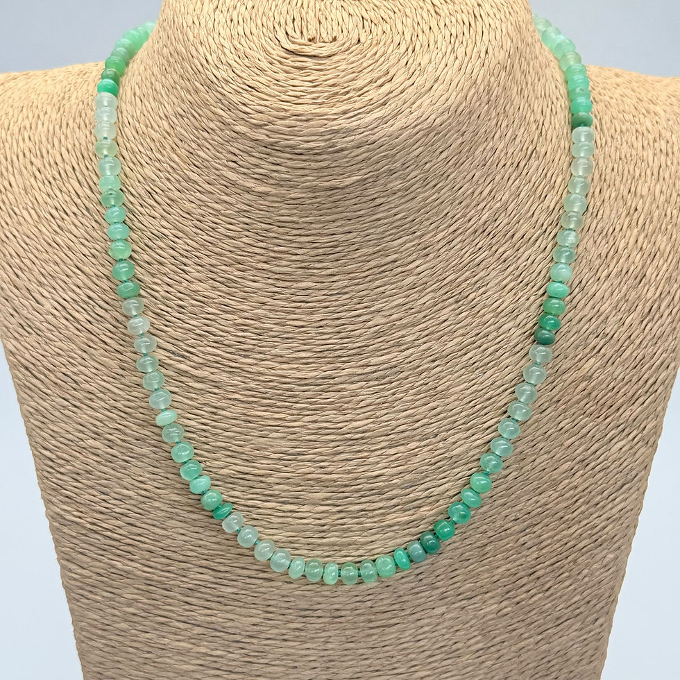 Chrysoprase Bead Necklace