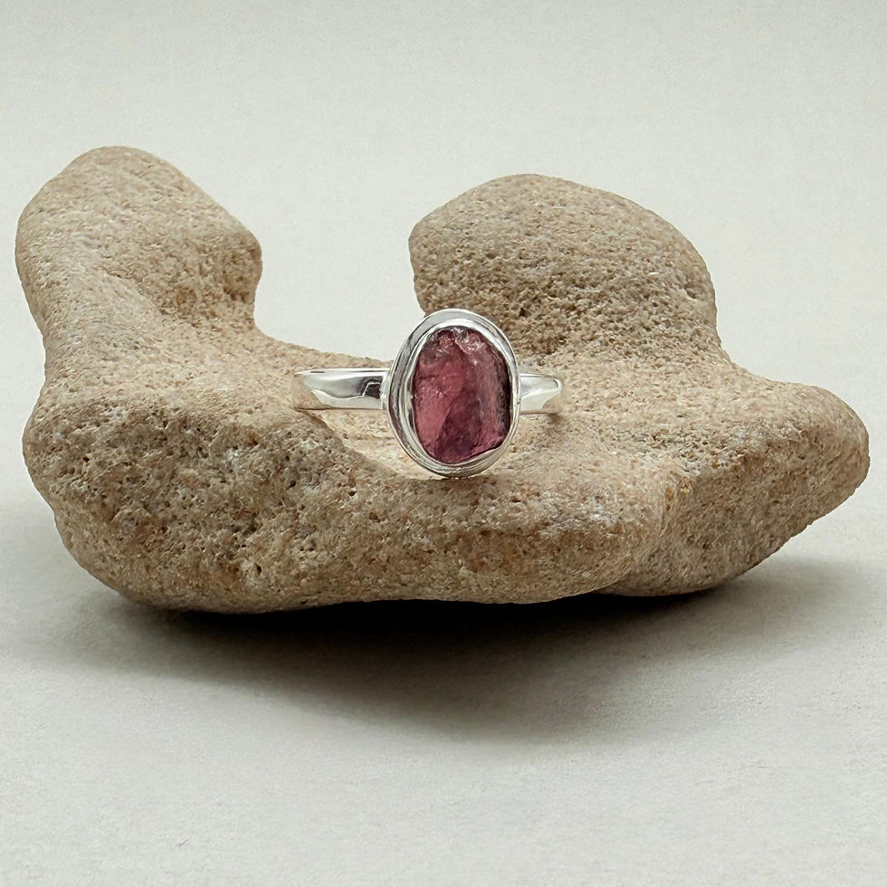 Rough Tourmaline Ring