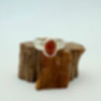 Brandy Topaz Hammered Band Ring