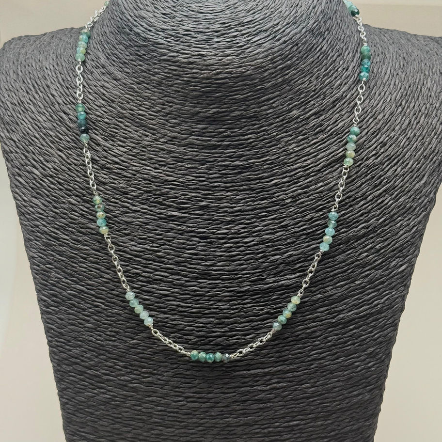 Grandidierite Chain Necklace