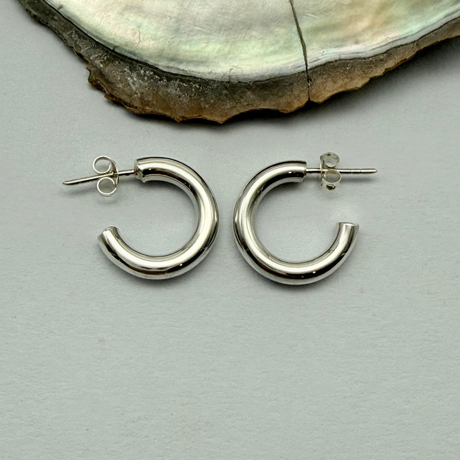 Tube Hoop Earrings