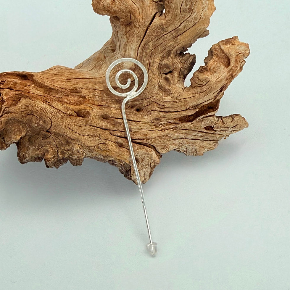 Coil Shawl Pin