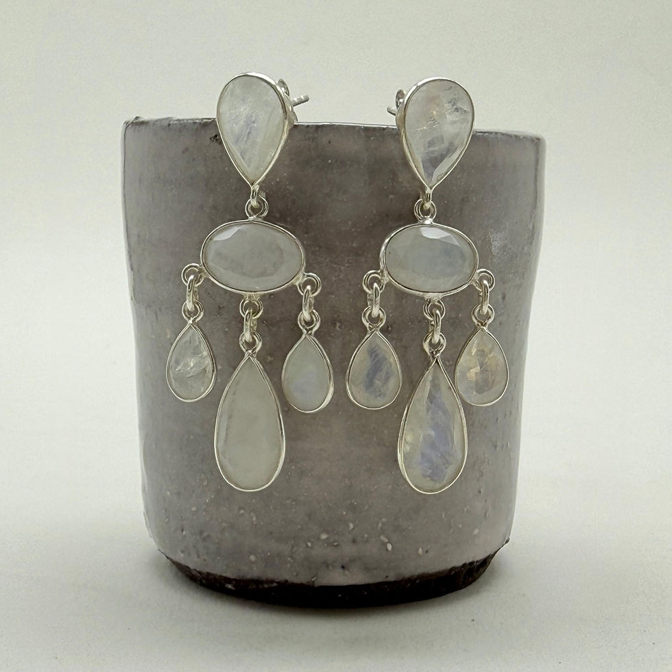 Moonstone Chandelier Earrings