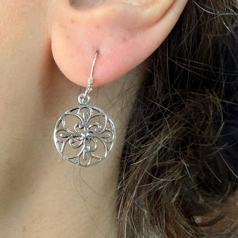 Ornate Round Earrings