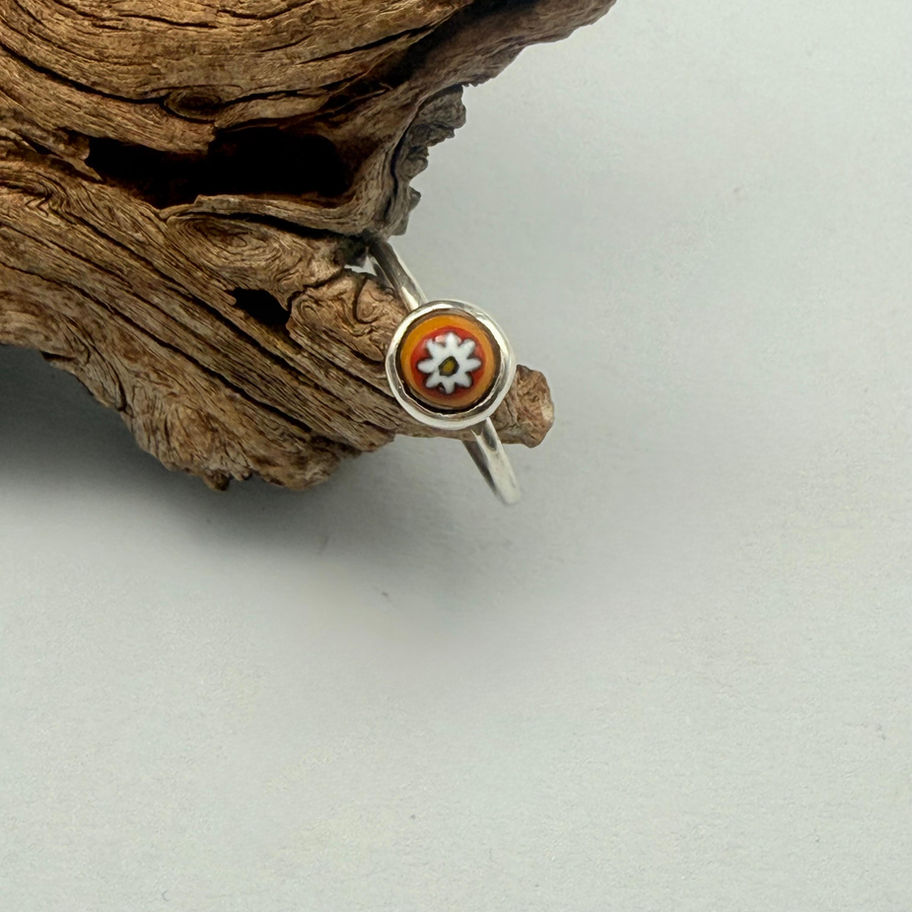 Glass Bead Stacking Ring