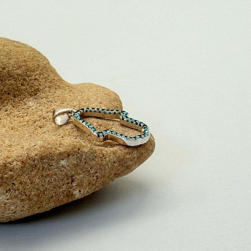Turquoise Hamsa Pendant