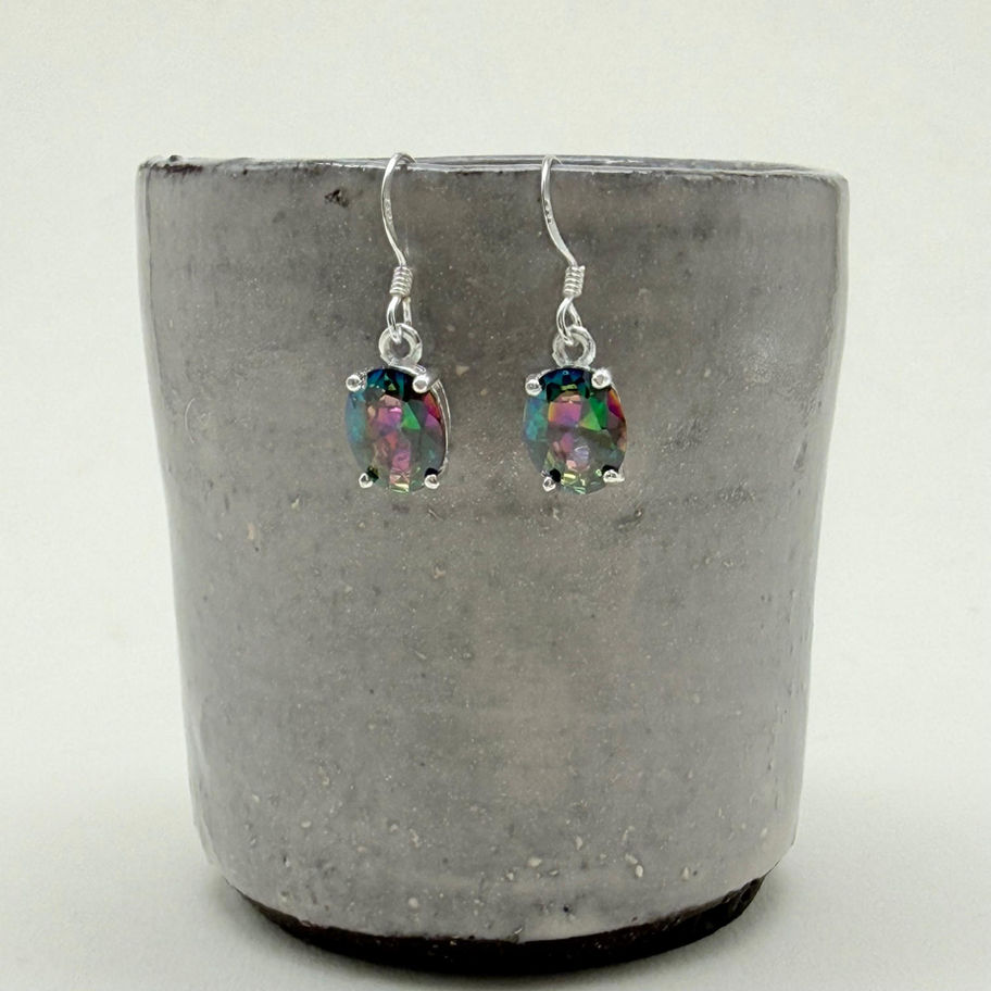 Mystic Topaz Oval Earrings