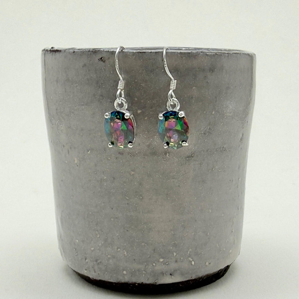 Mystic Topaz Oval Earrings