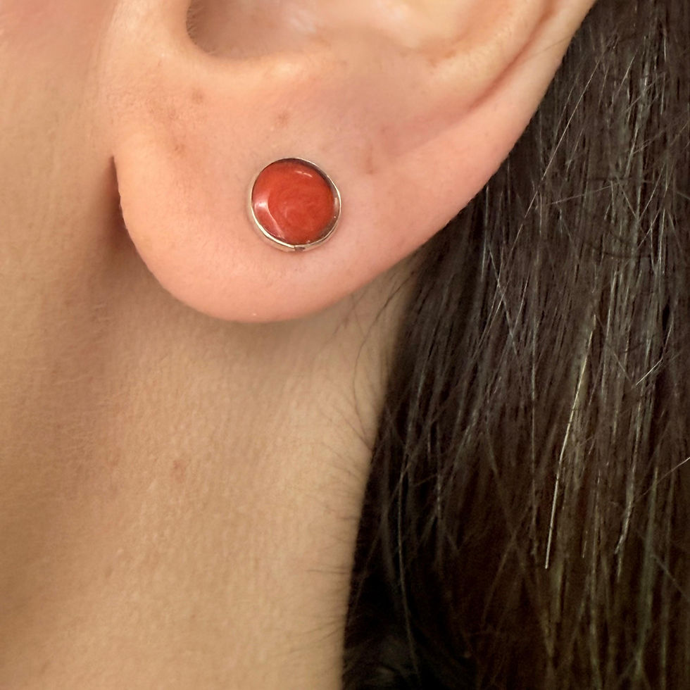 Foam Coral Round Studs