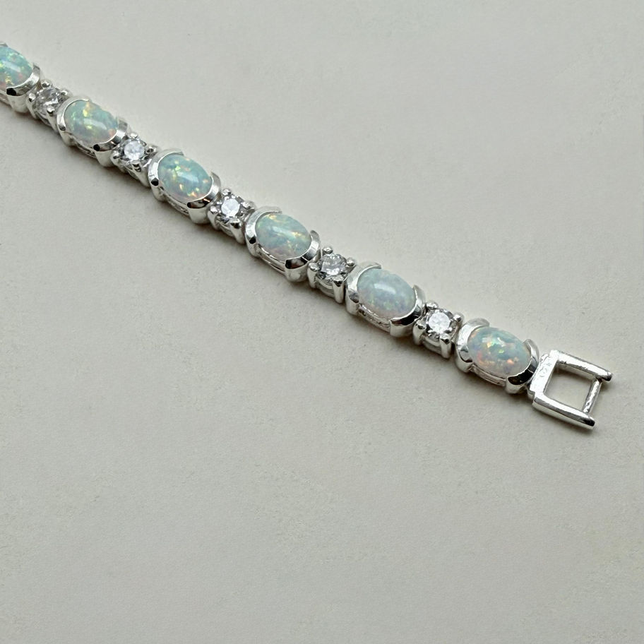 Opalite and Cubic Zirconia Bracelet
