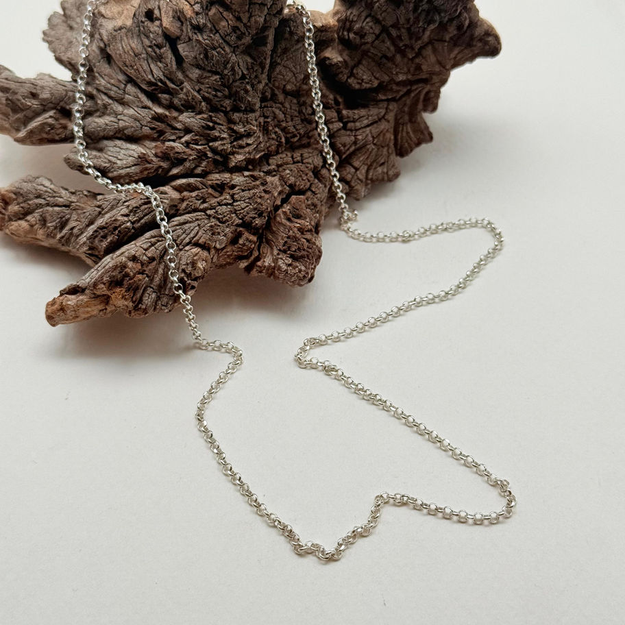 Faceted Round Link Chain