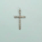 Patterned Cross with Garnet