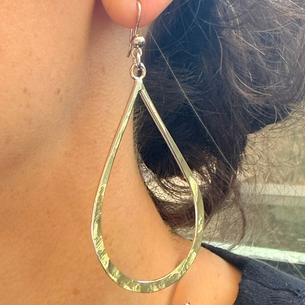 Oversized Teardrop Earrings