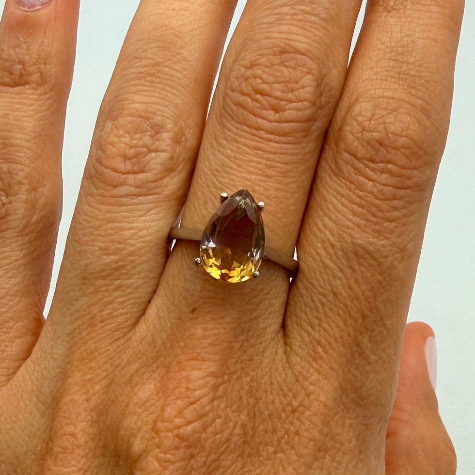 Zultanite Teardrop Ring